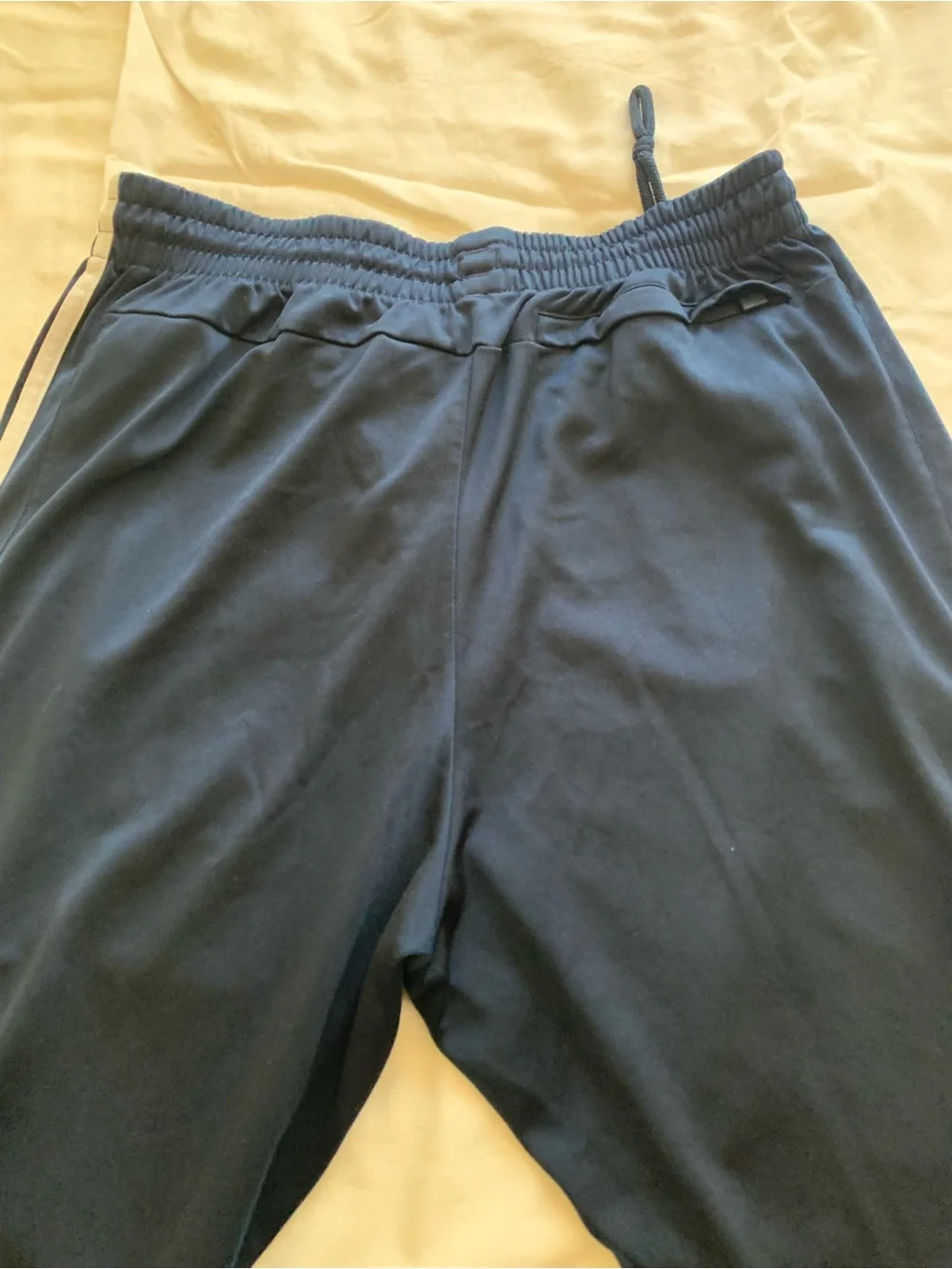adidas Navy Blue Kids/Youth Joggers with White Three Stripes